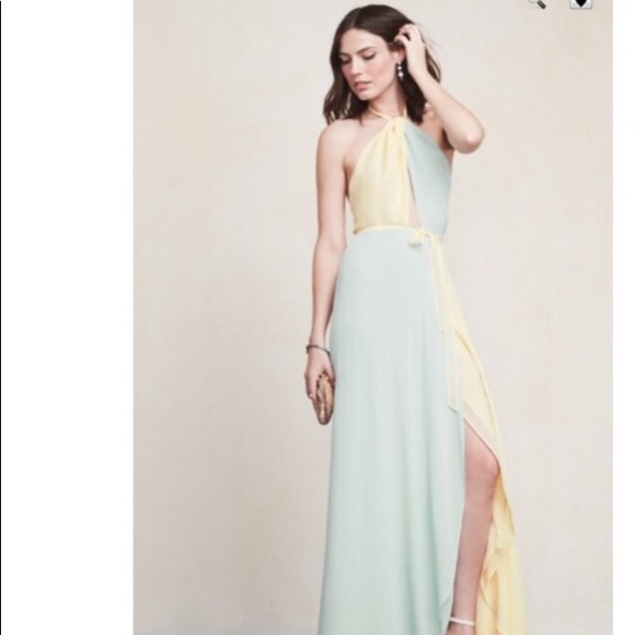 Reformation Dresses & Skirts - NWT Reformation Estella Bicolor Maxi Wrap Dress 0
